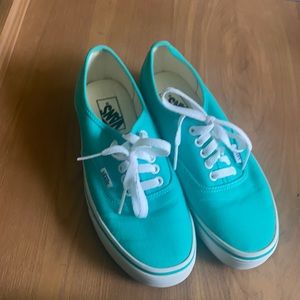 Pool Green Vans Size 8 Womens (Size 6.5 Men)